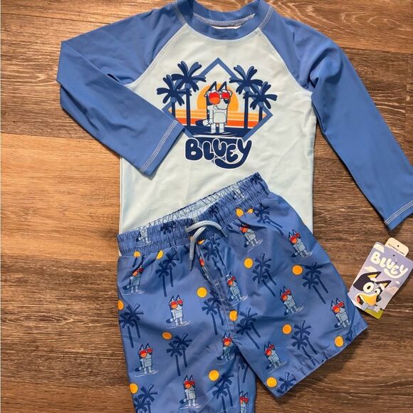 Kids Bluey Swim Set/ Swim Trunks Sz 3T NWT - Picture 1 of 3